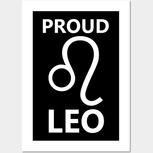 Proud Leo White Posters and Art